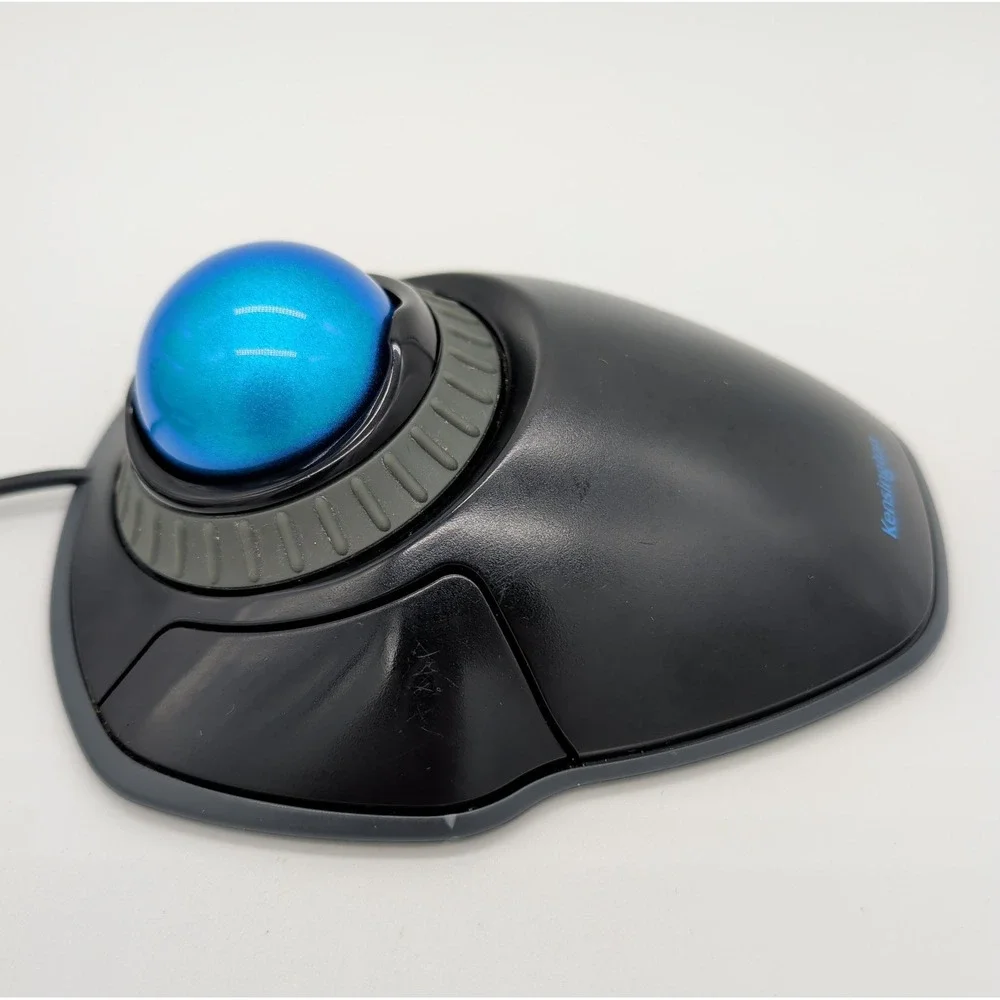 Kensington K72337 Orbit Smooth Trackball with Scroll Ring Marble Mouse M01047